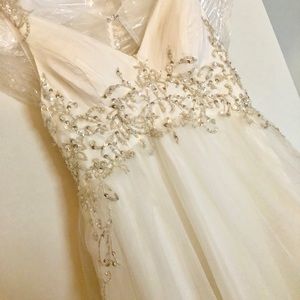 Wedding Gown Satin and tulle-used like new
